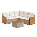 Sofa ogrodowa, Zestaw do siedzenia w ogrodzie 280 x 280 cm