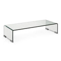Szafka RTV, Prostokątne szkło dolne szafa TV 100 x 40 x 30 cm