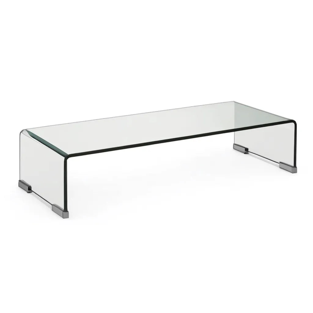 Szafka RTV, Prostokątne szkło dolne szafa TV 100 x 40 x 30 cm