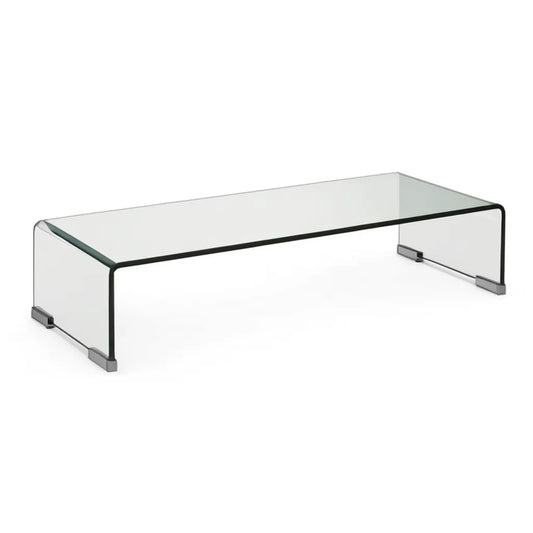 Szafka RTV, Prostokątne szkło dolne szafa TV 100 x 40 x 30 cm